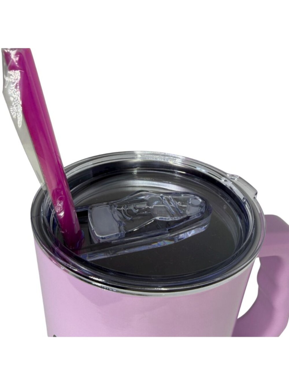 Hello Kitty 40oz Tumbler with Handle Lavender Purple Rainbow Tulips Sanrio New - Picture 3 of 6